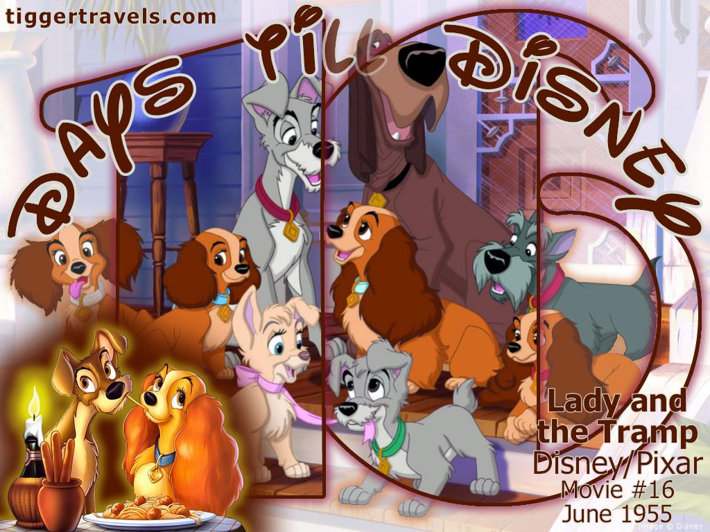 #TTDAVCDN Days till Disney: 16 days Lady and the Tramp Movie # 16 - June 1955