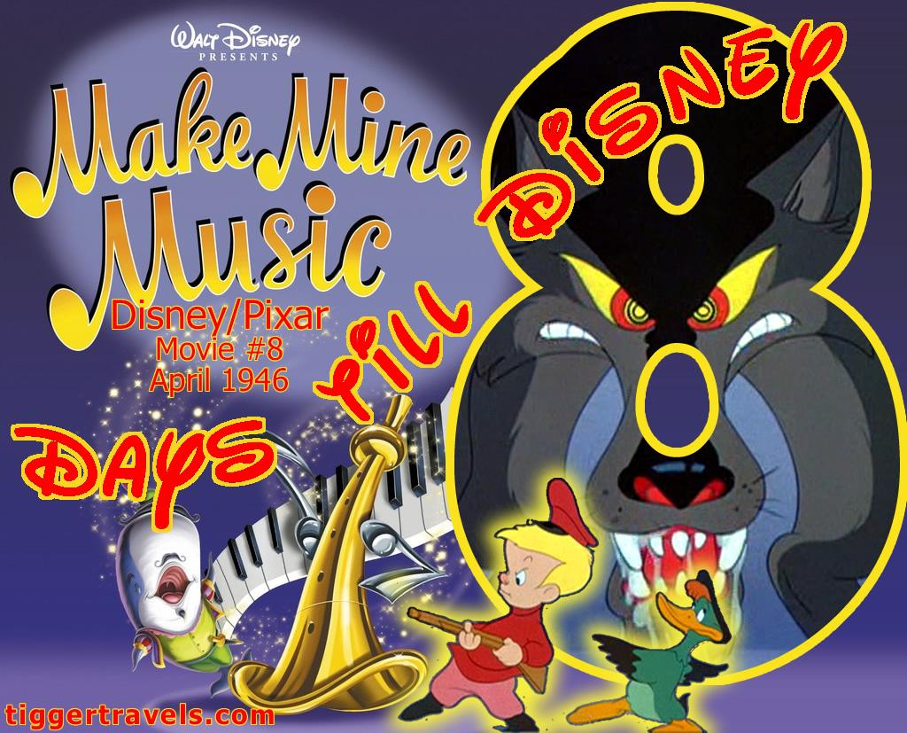 #TTDAVCDN Days till Disney: 8 days Make Mine Music Movie # 8 - April 1946 