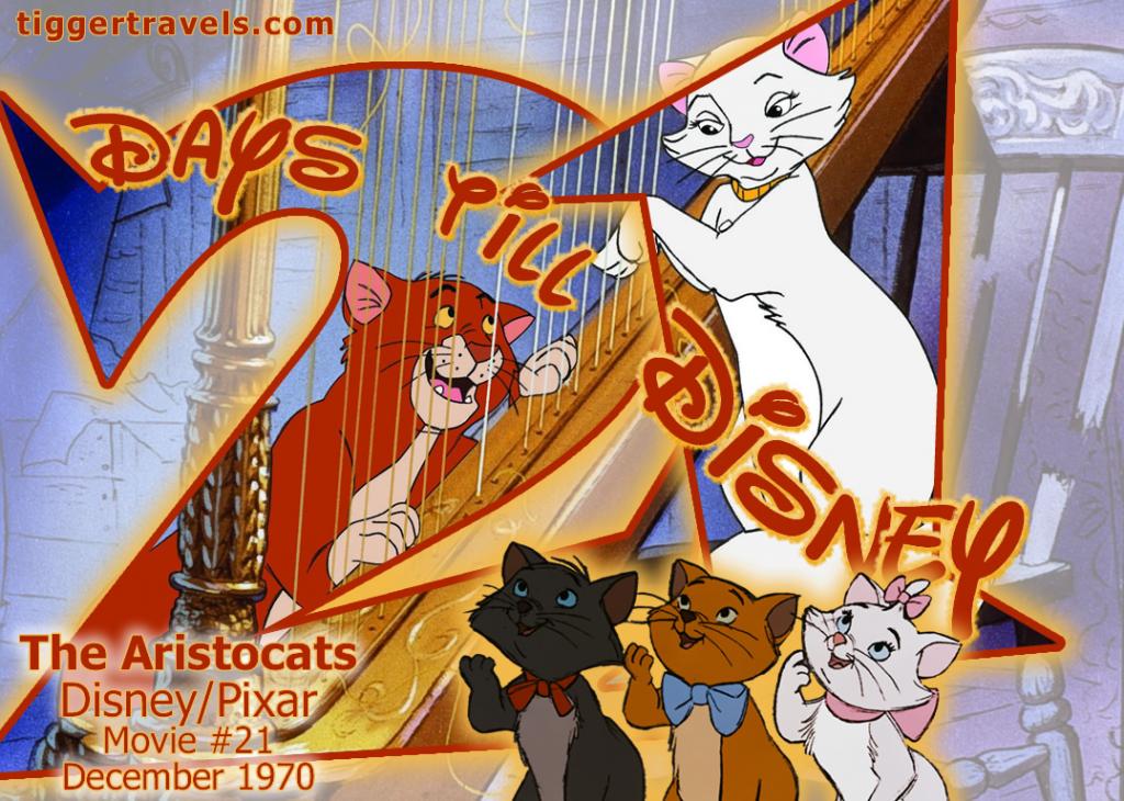 #TTDAVCDN Days till Disney: 21 days The Aristocats Movie # 21 - December 1970