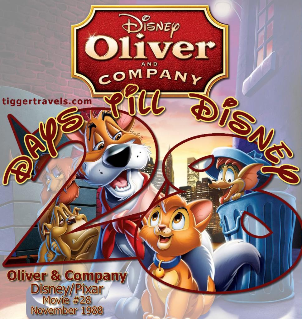 #TTDAVCDN Days till Disney: 28 days Oliver & Company Movie # 28 - November 1988
