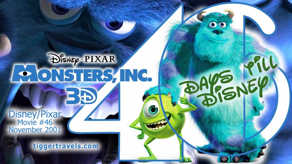 #TTDAVCDN Days till Disney: 46 days Monsters, Inc. Movie # 46 - November 2001