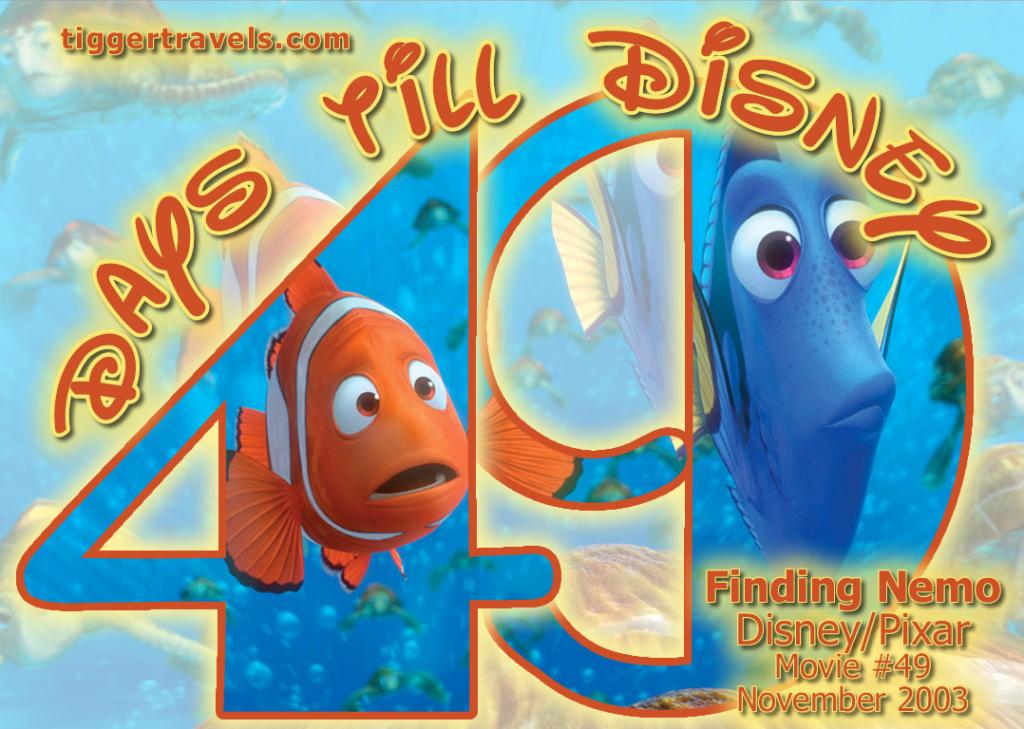#TTDAVCDN Days till Disney: 49 days Finding Nemo Movie # 49 - November 2003