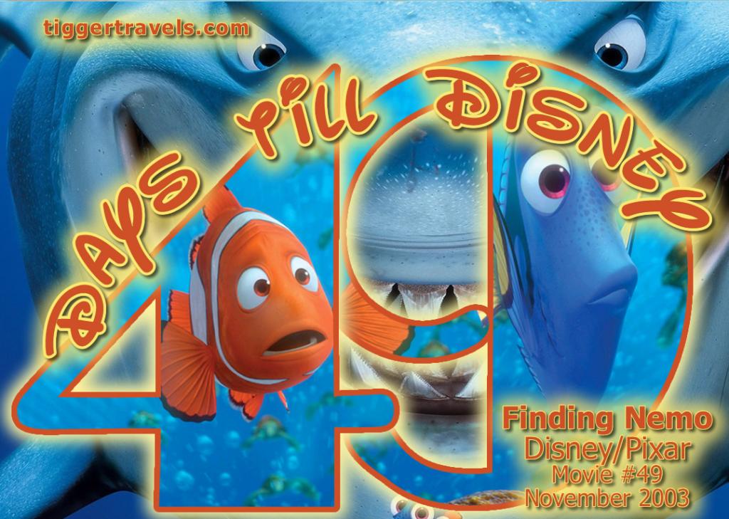 #TTDAVCDN Days till Disney: 49 days Finding Nemo Movie # 49 - November 2003