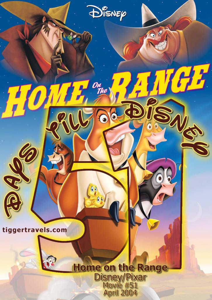 #TTDAVCDN Days till Disney: 51 days Home on the Range Movie # 51 - April 2004