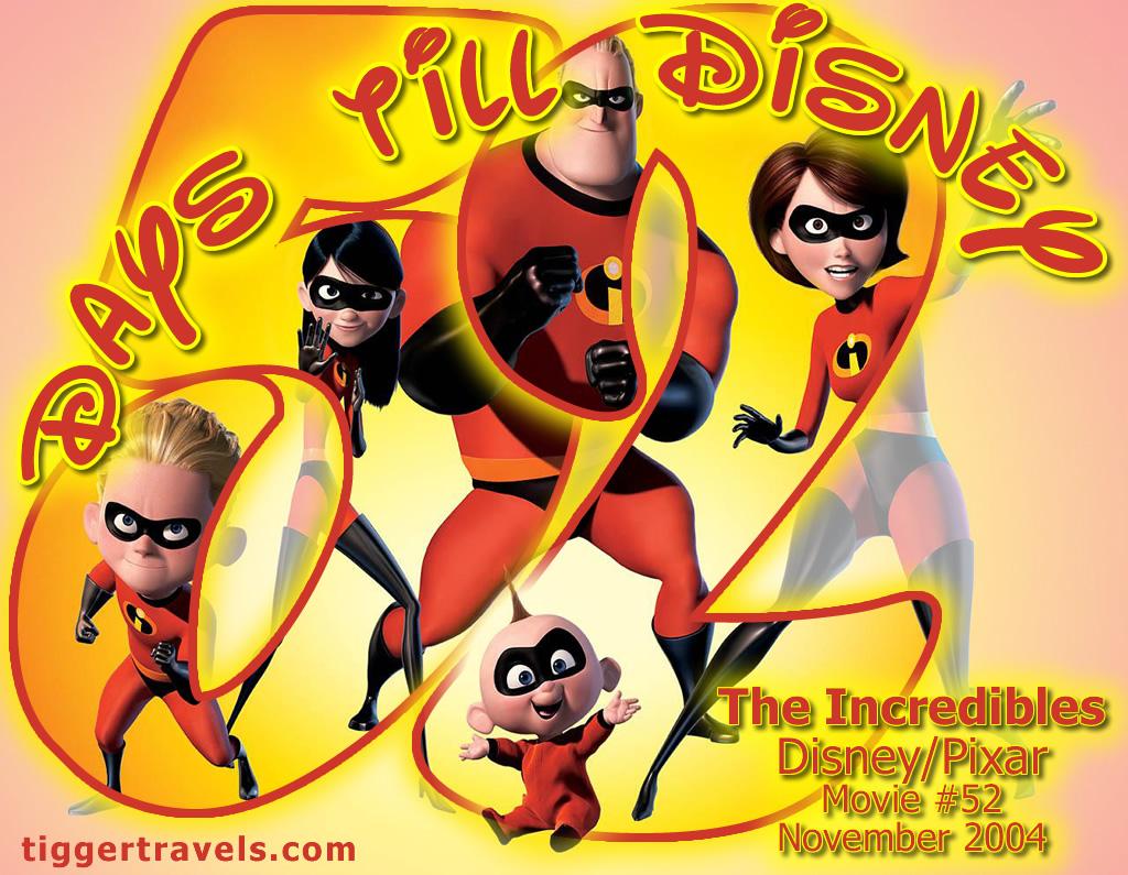 #TTDAVCDN Days till Disney: 52 days The Incredibles Movie # 52 - November 2004