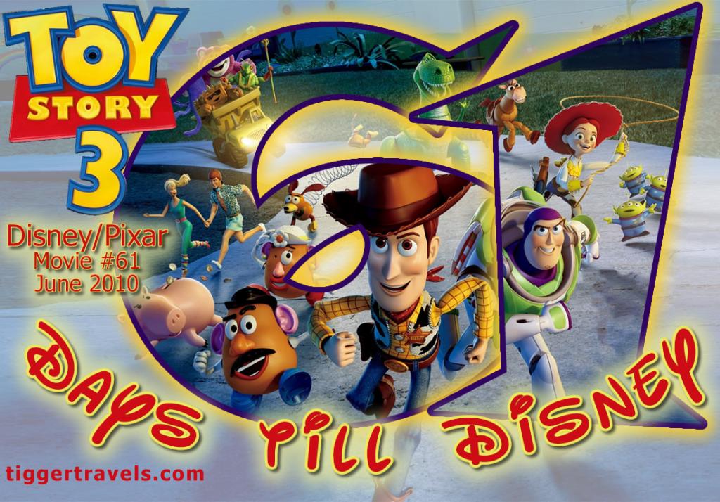#TTDAVCDN Days till Disney: 61 days Toy Story 3 Movie # 61 - June 2010