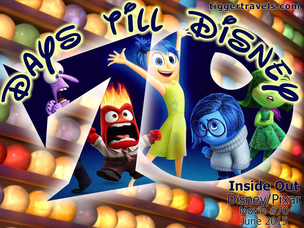 #TTDAVCDN Days till Disney: 70 days Inside Out Movie # 70 - June 2015