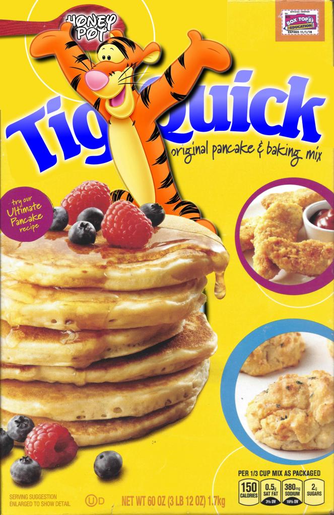 Click to enlarge image  - Tig-Quick Pancake and Baking Mix - #TiggerProducts #TiggerFanArt