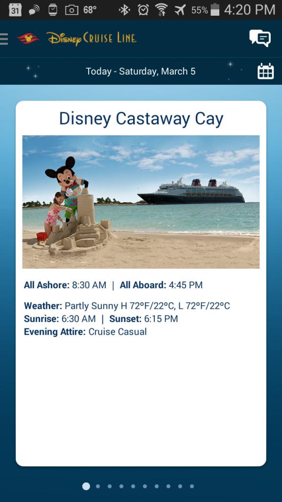 Click to enlarge image In Countdown Mode when NOT on the ship. - Disney Cruise Line Navigator App #disneycruiselinenavigatorapp - A VERY Important tool for everyone on a Disney ship or planning on getting on one!