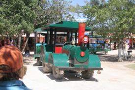 For a small fee catch a ride from the entrance to the site of the Tulum Ruins For a small fee catch a ride from the entrance to the site of the Tulum Ruins - Tulum Maya Ruins Site - Long time dream lives up to all expectations and so much more!