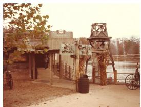 Entrance to the old Rube Dugan`s Diving Bell Entrance to the old Rube Dugan`s Diving Bell - Silver Dollar City - Outlaw Run - A New Roller Coaster that is as Exciting as it Seems!