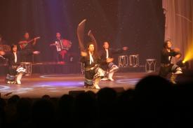 Click to enlarge image Boleadoras performance. - "Amamos Argentina" with Los Pampas Gouchos - "We Love Argentina" show at Silver Dollar City with the Brenda Aerial Dance Company