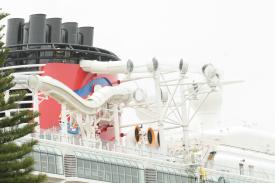 Riding the AquaDuck on the Disney Cruise Line Dream