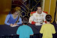 Click to enlarge image  - Walt Disney Cruise Vacation - Getting Autographs on the ship