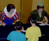 Click to enlarge image  - Walt Disney Cruise Vacation - Getting Autographs on the ship
