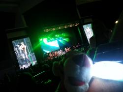 Click to enlarge image Tigger loved every minute!! - #greenlightavet at Gary Sinise and the Lt. Dan Band - #greenlightavet at The Walmart AMP in Rogers, Arkansas