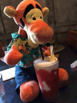 Click to enlarge image Tigger's strawberry milkshake with Godiva white chocolate liquor - Flipside Burger, Breckenridge, Colorado - Locally Sourced Locally Owned, Locally Brewed!