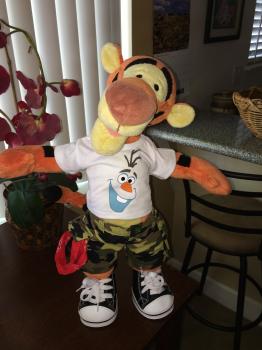 Click to enlarge image One of Tigger's favorite characters is Olaf! This was found at Build-A-Bear! - Tigger does his BACK TO SCHOOL SHOPPING at Build-A-Bear!! - Build-A-Bear Workshop� - Where Best Friends Are Made�