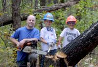 Click to enlarge image  - Arkansas Cabin Ground Breaking - The first days of REAL work - Part 1 of 3