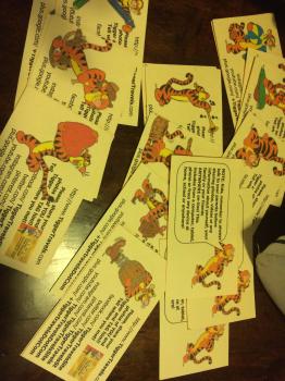 Click to enlarge image  - Tigger is so excited about his NEW business cards!! - 