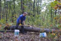 Click to enlarge image  - Arkansas Cabin Ground Breaking - The first days of REAL work - Part 2 of 3