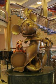 Click to enlarge image Tigger Helps Minnie with luggage - Minnie Mouse is one of Tigger's FAVORITE Disney Characters! - A Cruise on the Disney Fantasy will bring any fan closer to this wonderful Mouse.