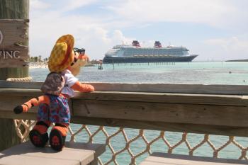 Click to enlarge image The Fantasy from across the water!! - Castaway Cay is a private PARADISE managed by Disney Cruise Line! - The only way Tigger or any other guests of Disney Cruise Line can get to Castaway Cay is on a Cruise.