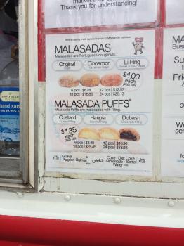 Click to enlarge image Menu at the food stand outside the Submarine Museum - Bowfin and Submarine Museum (2 of 2) - Pearl Harbor, Hawaii #PearlHarbor #Hawaii
