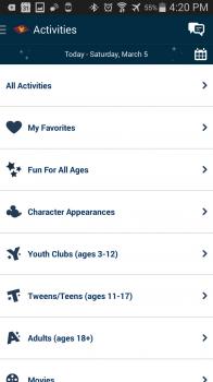 Click to enlarge image Schedule of EVERYthing on board. - Disney Cruise Line Navigator App #disneycruiselinenavigatorapp - A VERY Important tool for everyone on a Disney ship or planning on getting on one!