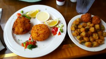 Click to enlarge image Crab Cakes - Captain Dave's on the Gulf, Destin, Florida - Seafood that is fresh, memorable and always leaving you wanting more! #Destin #Beach