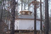 Click to enlarge image  - The roof is UP!! - Few more days of work decks the rest of the roof