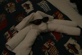 Click to enlarge image  - Towel Critters on the Disney Ship - 