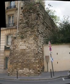 Walls of Philip August King of France in Paris
