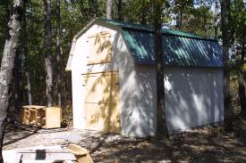 Click to enlarge image  - Progress on the Cabin in Arkansas - 