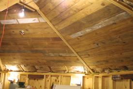 Click to enlarge image  - Progress on the Cabin in Arkansas - 