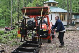 Click to enlarge image  - The Timberking Log Mill - 4-15-08