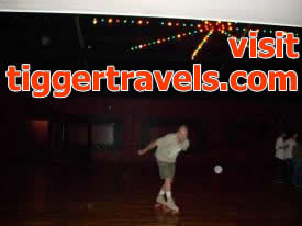 Click to enlarge image  - Roller Skating in Eureka Springs Arkansas at the ESkate - Birthday request to go skating.