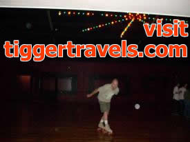 Click to enlarge image - Roller Skating in Eureka Springs Arkansas at the ESkate - Birthday request to go skating.