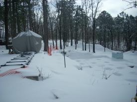 The hole and log mill. The hole and log mill. - Arkansas Snow, January 28, 2010 - One foot of snow, no school, snow forts, good times!