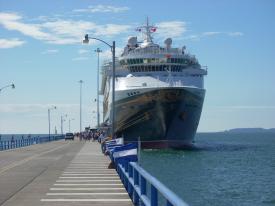 The Wonder at the Docks The Wonder at the Docks - Day Nine in Puntarenas, Costa Rica - Panama Cruise January 2011 - Last Trans-canal trip planned for the Disney Wonder at this time.