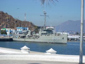 Mexican Naval Presence. Mexican Naval Presence. - Day Twelve in Manzanillo, Mexico - Panama Cruise January 2011 - Last Trans-canal trip planned for the Disney Wonder at this time.