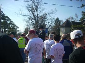 Click to enlarge image Listening to the instructions before the race. - Eureka Victorian Classic 10k Run -