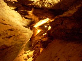 Click to enlarge image Looking straight up at some drapperies - Marvel Cave lives up to its name, NO Disappointment! - Silver Dollar City in Branson, Missouri and where it all began!