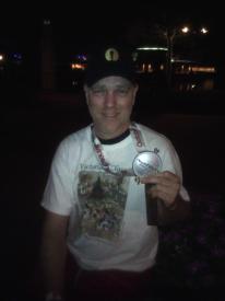 Disney Race Medals are BIG! I got mine for 2:32:44 Disney Race Medals are BIG! I got mine for 2:32:44 - Running the 2011 Disney Wine and Dine Half Marathon - The Second Annual evening event that is unlike anything you will do outside of Disney!
