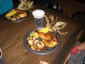 Barbque Chicken at the Three Broomsticks Barbque Chicken at the Three Broomsticks - The Wizarding World of Harry Potter - Part Two - Universal's Island of Adventure brings Hogwarts and Hogsmeade to life