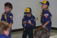 Click to enlarge image - Cub Scouts - Val's Award Ceremony