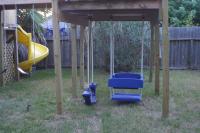 Click to enlarge image  - New Playfort  - Back Yard