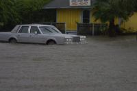 Click to enlarge image  - Flooding in Port Aransas - A wet day in town... and David's office