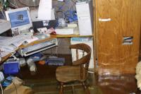 Click to enlarge image  - Flooding in Port Aransas - A wet day in town... and David's office