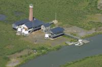 Click to enlarge image  - Flying over Port Aransas - The birth of the Port A Photo Gallery